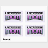 Lacrosse-MAMA Rechteckiger Aufkleber (Blatt)