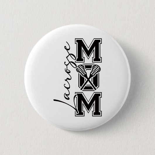 Lacrosse Mama Shirt Niedlich Lacrosse Player Desig Button (Vorderseite)