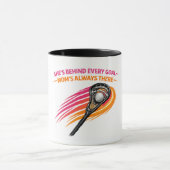 Lacrosse-Mama-Tasse – Sie Steht Hinter Jedem Tor M Tasse (Zentrum)