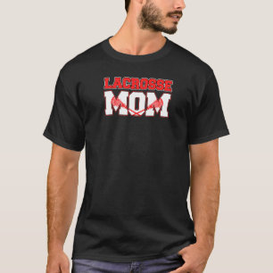 Lacrosse Mama Vintag Retro Lacrosse Stick Sun T-Shirt