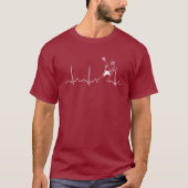 LACROSSE-MANN-HERZSCHLAG T-Shirt (Vorderseite)
