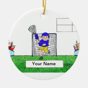 LaCrosse - Männlich Keramik Ornament