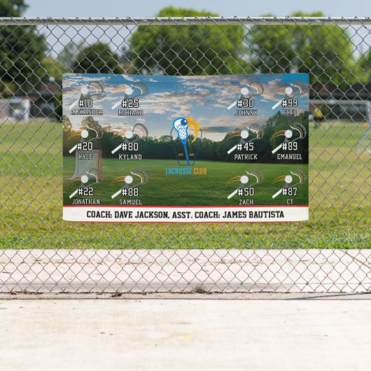 Lacrosse-Mannschaft Banner (Insitu)