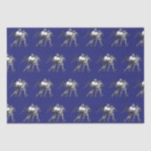 Lacrosse-Mannschaft Blau Seidenpapier (Vorderseite)