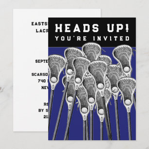 Lacrosse-Mannschafts-Einladungen zu Veranstaltunge Einladung