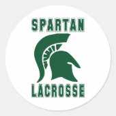 Lacrosse Mascot Spartan Sticker (Vorderseite)