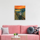 Lacrosse Masterpiece Parody Canvas Print Leinwanddruck (Insitu (Wohnzimmer))