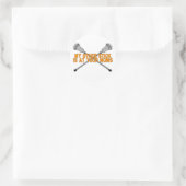 Lacrosse mein anderer Stick Runder Aufkleber (Tasche)