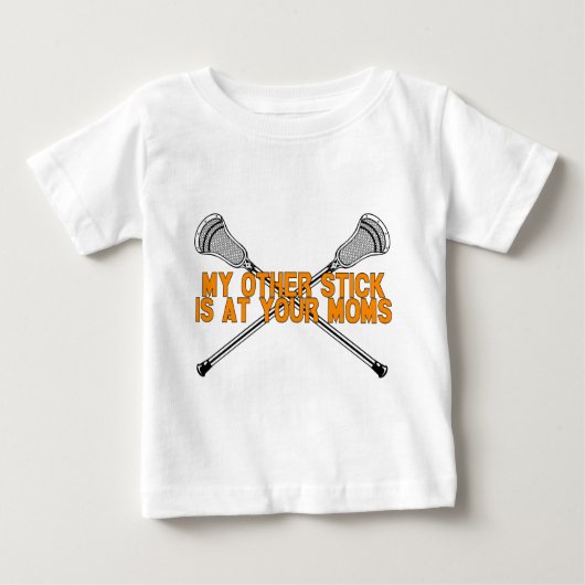 Lacrosse mein anderer Stock Baby T-shirt (Vorderseite)