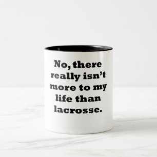 Lacrosse mein Leben Zweifarbige Tasse