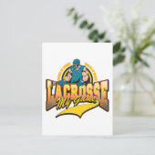 Lacrosse Mein Spiel Postkarte (Stehend Vorderseite)