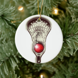 Lacrosse Merry Lax-mas Keramikornament