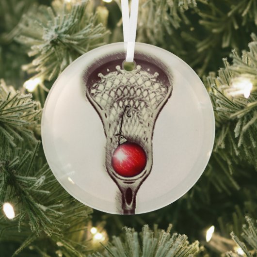 Lacrosse Merry Lax-mas Ornament Aus Glas (InSitu)