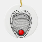 Lacrosse Merry Lax Weihnachten Keramik Ornament (Vorne)