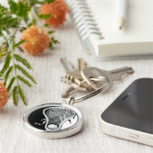 Lacrosse Mit Monogramm Geschenk Schlüsselanhänger (Seite)