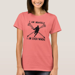 Lacrosse-Mittelfeld-überall T - Shirt