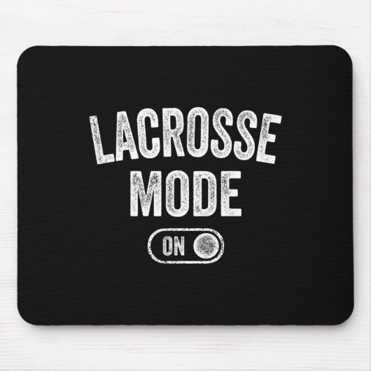 Lacrosse Modus auf dem lustigen Lax Player Geschen Mousepad (Vorne)