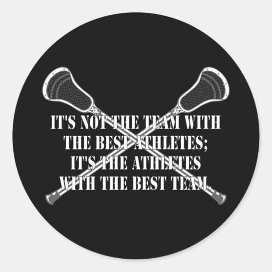 Lacrosse Motivation BestTeam Sticker (Vorderseite)