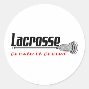 Lacrosse Motivation Hartkleber Runder Aufkleber