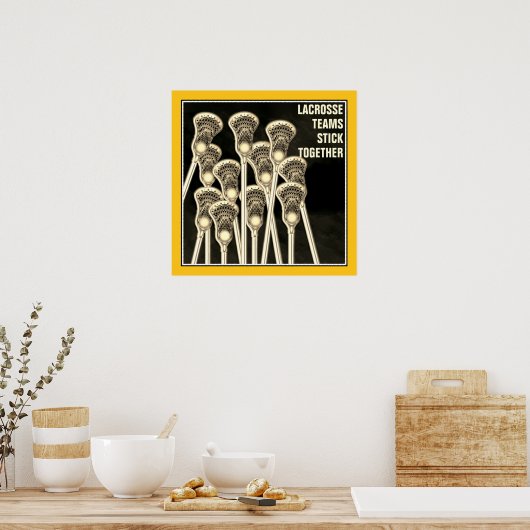 Lacrosse-Motivation Poster (Küche)