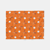 Lacrosse-Muster Fleecedecke (Vorderseite (Horizontal))
