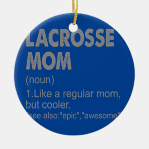 Lacrosse-Mutter Definition Lustig Vintage-Geschenk Keramik Ornament