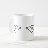 Lacrosse-Mutter Est Kaffeetasse (Vorderseite Links)