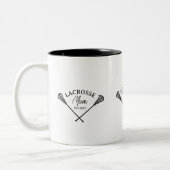 Lacrosse-Mutter Est Zweifarbige Tasse (Links)