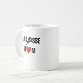 Lacrosse-Mutter Kaffeetasse (Vorderseite Links)