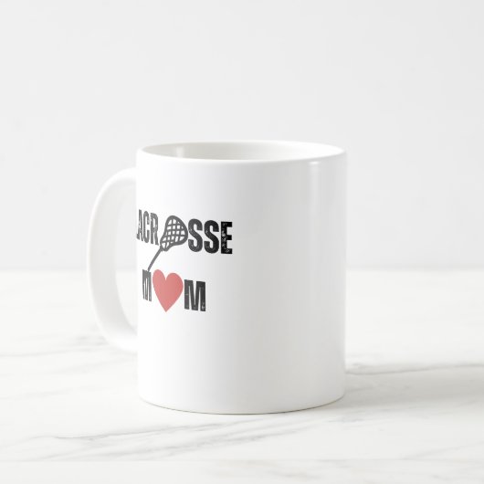 Lacrosse-Mutter Kaffeetasse (Vorderseite Links)