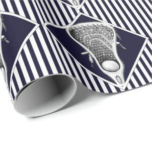 Lacrosse Navy Blaues Sport-Geschenkverpackungspapi Geschenkpapier
