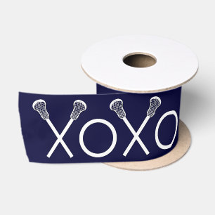 Lacrosse Navy Blue Gift Satinband