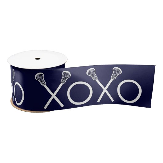 Lacrosse Navy Blue Gift Satinband (Spule)