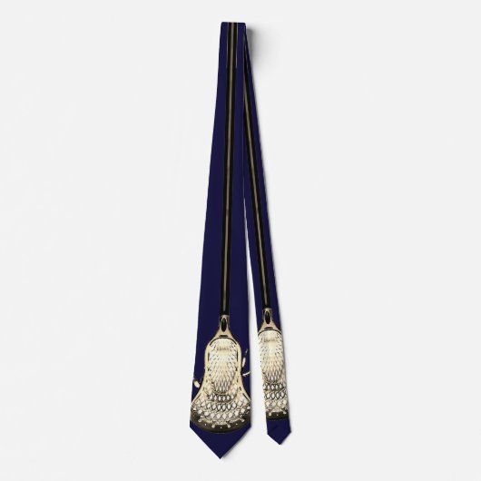 Lacrosse Navy Blue Neck Tie Krawatte (Vorderseite)