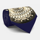 Lacrosse Navy Blue Neck Tie Krawatte (Gerollt)