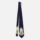 Lacrosse Navy Blue Neck Tie Krawatte (Rückseite)
