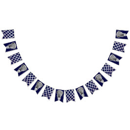 Lacrosse Navy Blue Wimpelkette