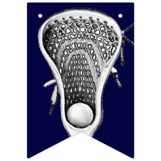 Lacrosse Navy Blue Wimpelkette (Zweite Fahne)