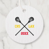 Lacrosse Net Personalisiert Teamname Jahresfarben Geschenkanhänger (Vorderseite)