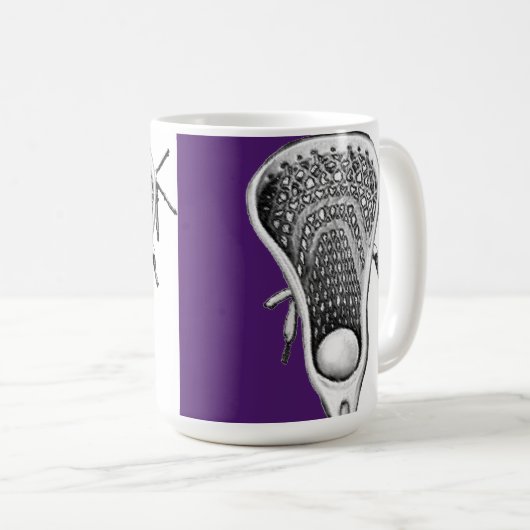 Lacrosse Novelty-Geschenk Kaffee-Tasse Kaffeetasse (VorderseiteRechts)