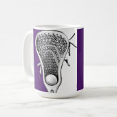 Lacrosse Novelty-Geschenk Kaffee-Tasse Kaffeetasse (Vorderseite Links)