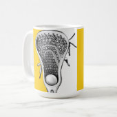 Lacrosse Novelty-Geschenk Kaffee-Tasse Kaffeetasse (Vorderseite Links)