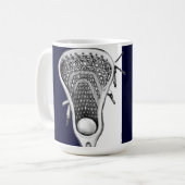 Lacrosse Novelty-Geschenk Kaffee-Tasse Kaffeetasse (Vorderseite Links)