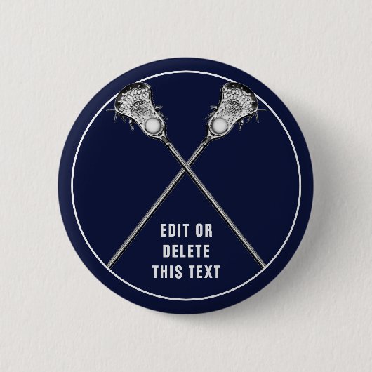 Lacrosse Novelty Geschenke Button (Vorderseite)