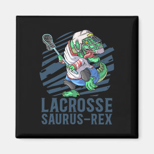 Lacrosse-o-saurus T Rex Dinosaurier mit Lacrosse-S Magnet