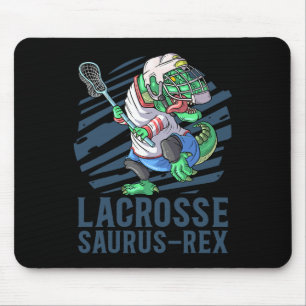 Lacrosse-o-saurus T Rex Dinosaurier mit Lacrosse-S Mousepad