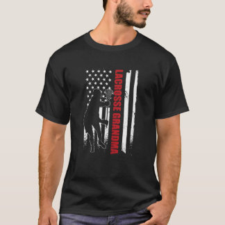 Lacrosse Oma American Flag 4. Juli Lax T-Shirt
