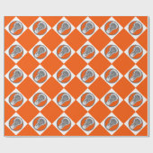 Lacrosse Orange-Geschenk Geschenkpapier (Flach)