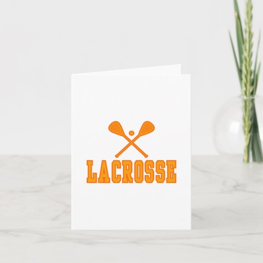 Lacrosse-Orange Karte (Vorderseite)