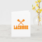 Lacrosse-Orange Karte (Gelbe Blume)